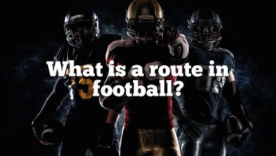 What is a route in football?