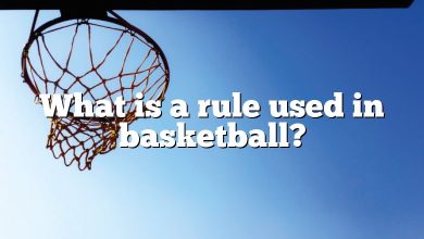 What is a rule used in basketball?