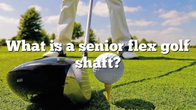 What is a senior flex golf shaft?