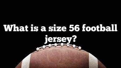 What is a size 56 football jersey?