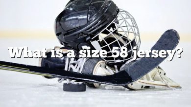 What is a size 58 jersey?