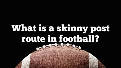 What is a skinny post route in football?