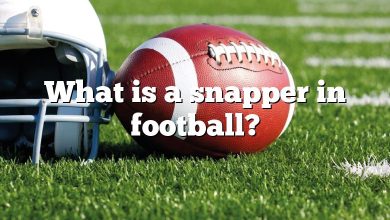 What is a snapper in football?