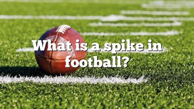 What is a spike in football?