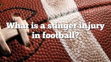 What is a stinger injury in football?