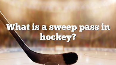 What is a sweep pass in hockey?