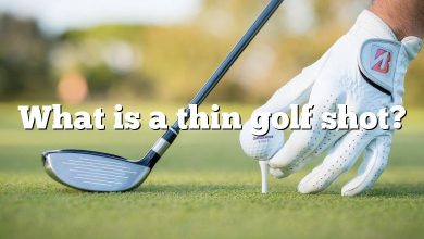What is a thin golf shot?