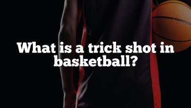 What is a trick shot in basketball?