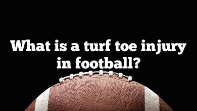 What is a turf toe injury in football?