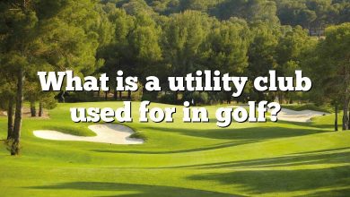 What is a utility club used for in golf?