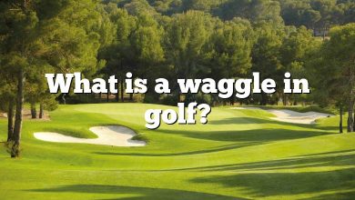 What is a waggle in golf?