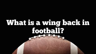 What is a wing back in football?