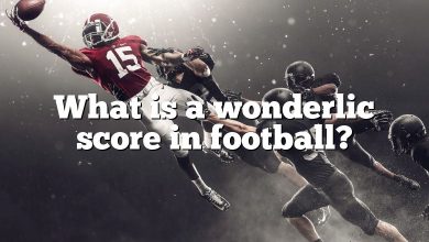 What is a wonderlic score in football?
