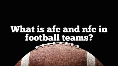 What is afc and nfc in football teams?