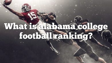 What is alabama college football ranking?