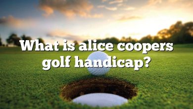 What is alice coopers golf handicap?