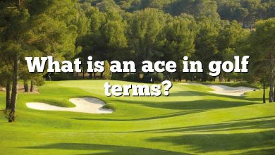 What is an ace in golf terms?