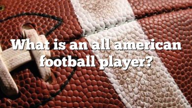 What is an all american football player?