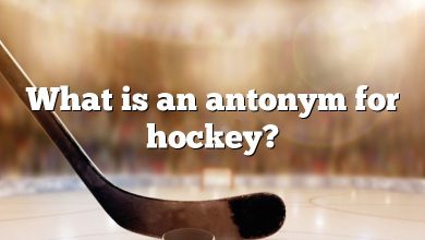 What is an antonym for hockey?