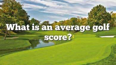 What is an average golf score?