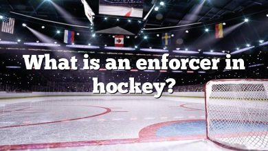 What is an enforcer in hockey?