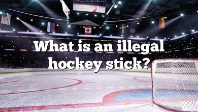What is an illegal hockey stick?