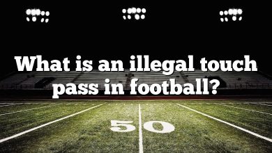 What is an illegal touch pass in football?