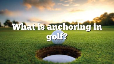 What is anchoring in golf?