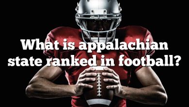 What is appalachian state ranked in football?