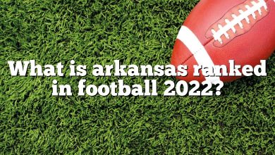 What is arkansas ranked in football 2022?