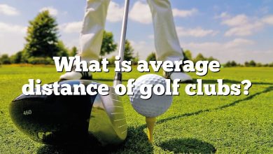 What is average distance of golf clubs?