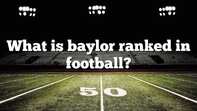 What is baylor ranked in football?