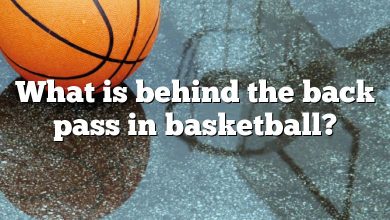 What is behind the back pass in basketball?