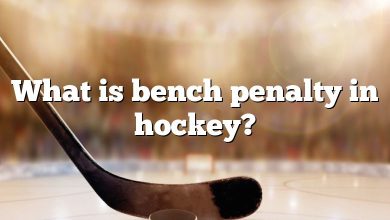 What is bench penalty in hockey?