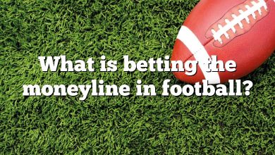 What is betting the moneyline in football?