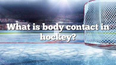 What is body contact in hockey?