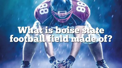 What is boise state football field made of?