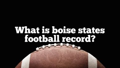 What is boise states football record?