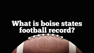 What is boise states football record?