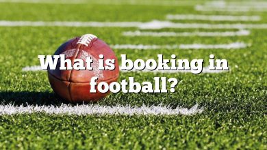 What is booking in football?