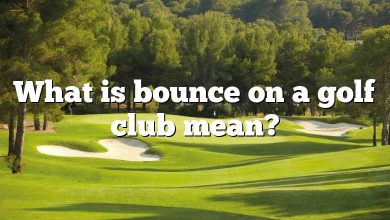 What is bounce on a golf club mean?