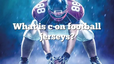 What is c on football jerseys?