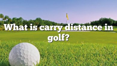 What is carry distance in golf?