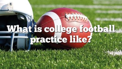 What is college football practice like?