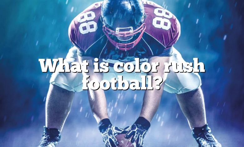 What is color rush football?