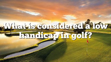 What is considered a low handicap in golf?