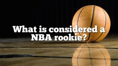 What is considered a NBA rookie?