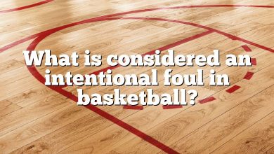 What is considered an intentional foul in basketball?