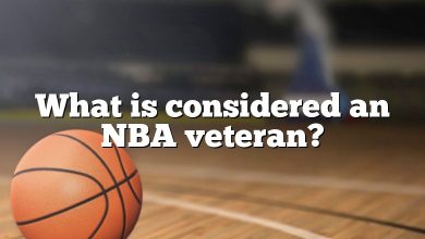 What is considered an NBA veteran?