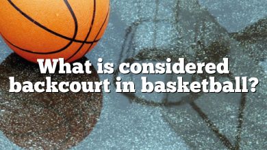 What is considered backcourt in basketball?